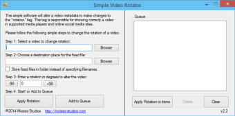 Simple Video Rotator
