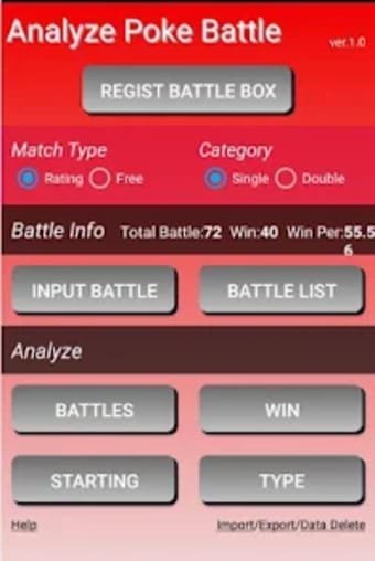 Analyze Poké Battle