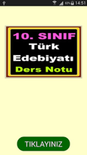 Türk Edebiyatı Ders Notu 10