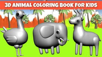 Kids 3D Animal Coloring Pages