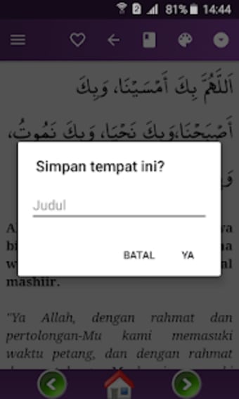 Hisnul Muslim Bahasa Indonesia Doa  Dzikir
