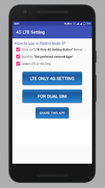 4G LTE Only Network Mode Mobile Dual SIM