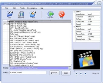 Opell Video to AVI MPEG MOV RM FLV iPod PSP 3GP Zune Converter