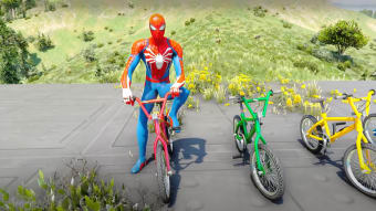 BMX Cycle Race: Superhero Game