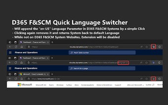 D365FSCM Language Switcher