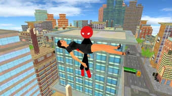 Spider Stickman Rescue Duty : Crime City Battle 3D