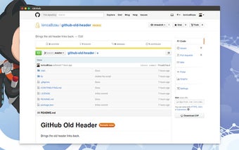 GitHub Old Header