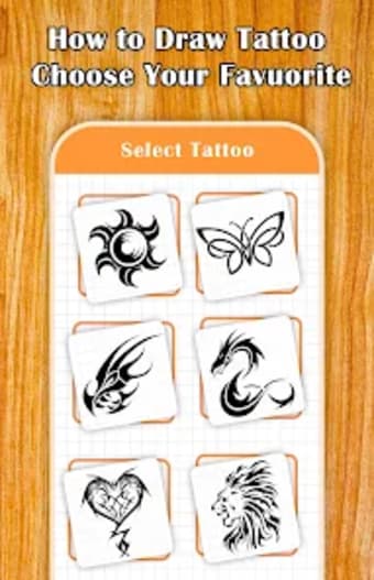 How to Draw Tattoo -Step by st