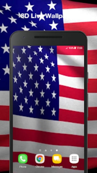 3d Us Flag Live Wallpaper