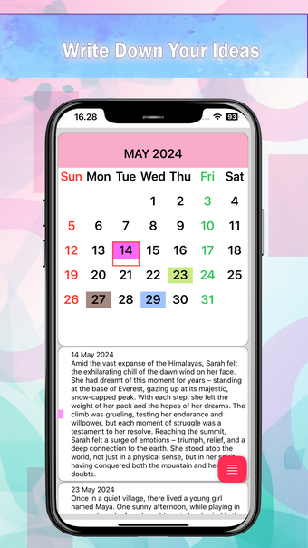 Calendar Notes - Simple  Easy