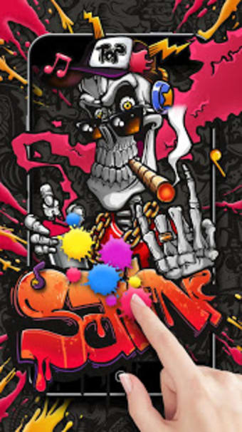 Graffiti Skull - Street Art Live Wallpaper