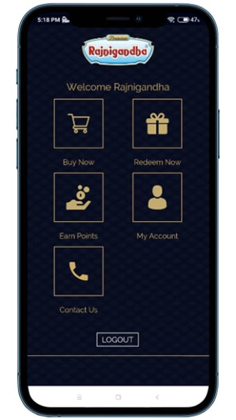 Rajnigandha Online Shopping App