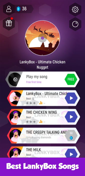 LankyBox Tiles Dance Game