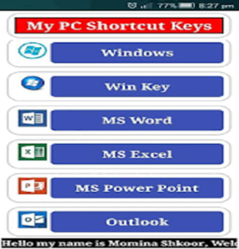 PCLaptop Shortcut Keys