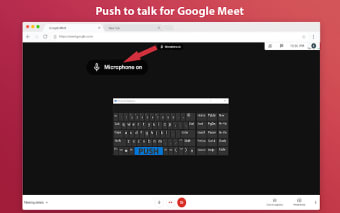 Push To Talk For Google Meet