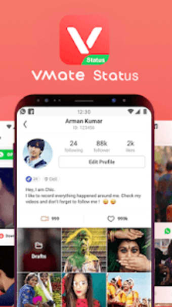 VMate Status - Video Status  Status Downloader