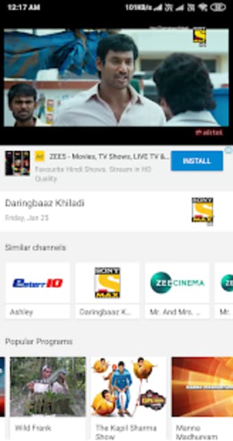 All India AirTel Digital TV Channels