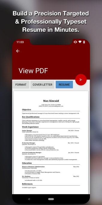 Resume Star - PDF Resume Builder App Free CV Maker