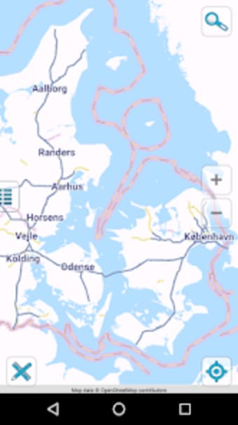 Map of Denmark offline
