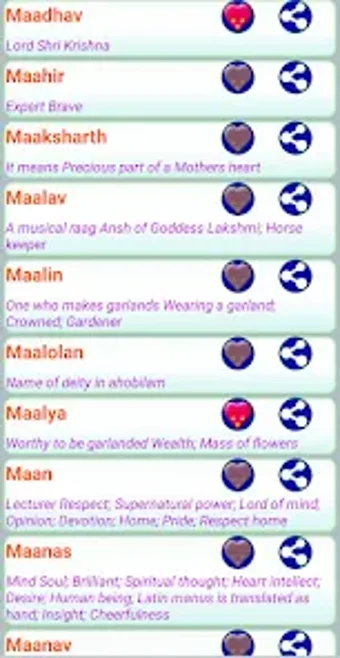 Indian Baby Names with Meaning