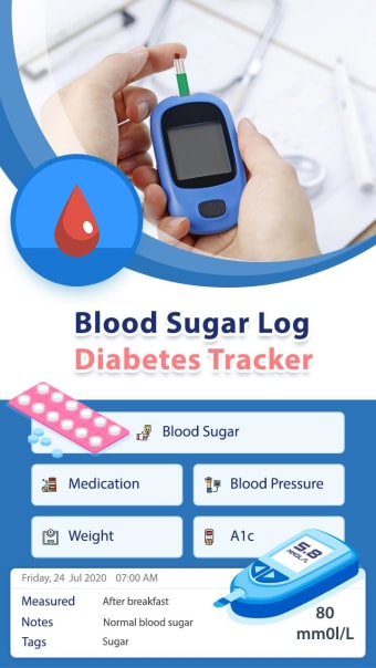 Blood Sugar Log  Diabetes Tracker