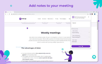 Aster - Prepare your meetings efficiently