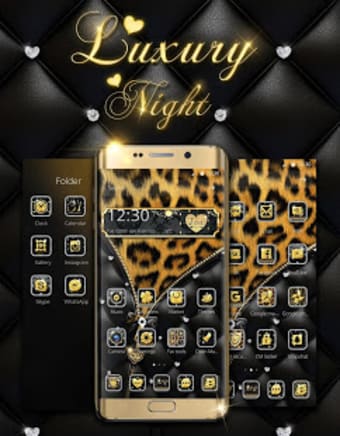 Leopard Print - Diamond Zipper Theme