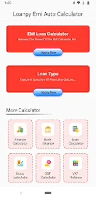 Loanpy - Emi Auto Calculator