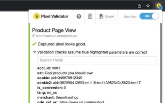 Bloomreach Pixel Validator