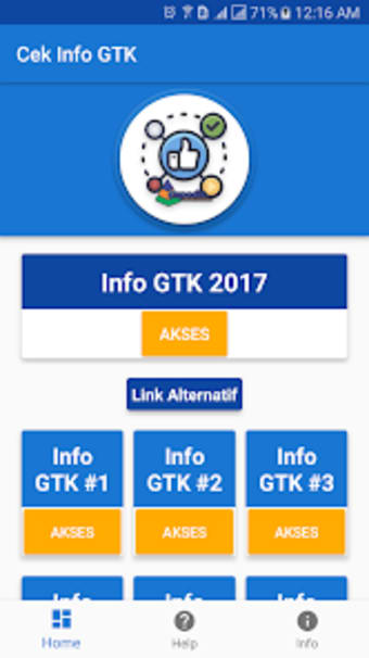 Cek Info GTK 2020