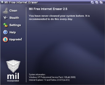Mil Free Internet Eraser