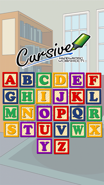 A to Z Cursive Writing Worksheets