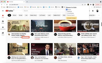 YouTube Bias Hider