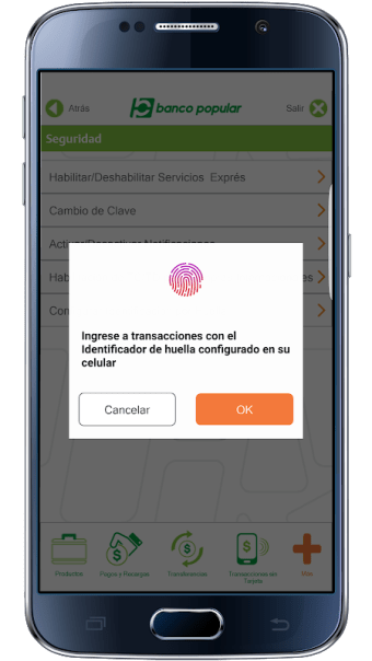 Banco Popular App - Tablet