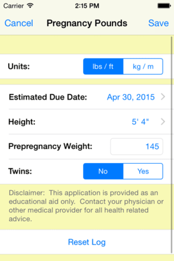 Pregnancy Pounds - Weight Tracking App