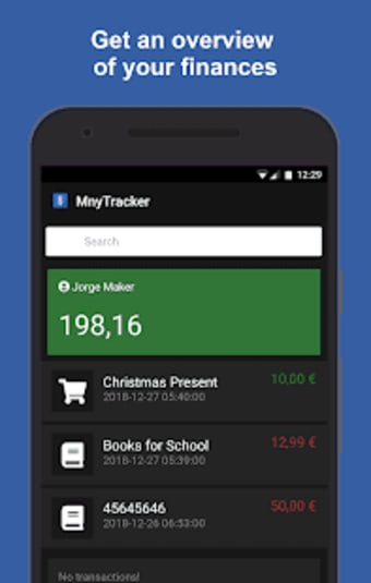 MnyTracker - Budget App  Expense Tacker Money