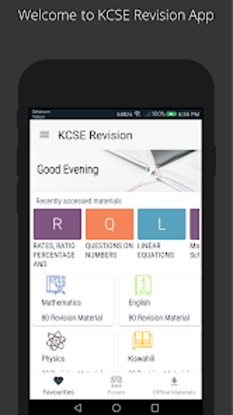 KCSE Revision App