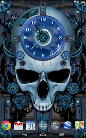 Steampunk Clock Free Wallpaper