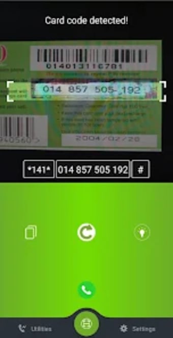 Safaricom Card Scanner  TopUp