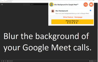 Blur Background for Google Meet™