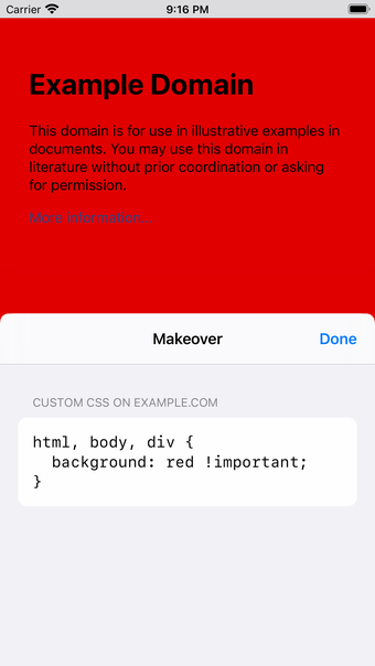 Makeover - Custom CSS