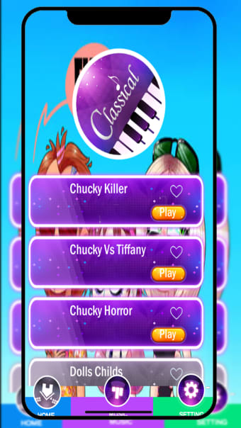 Chucky  Tiffany Piano Tiles