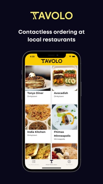 Tavolo - Reserve Order Pay