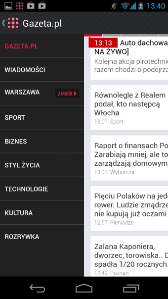 Gazeta.pl LIVE Wiadomości
