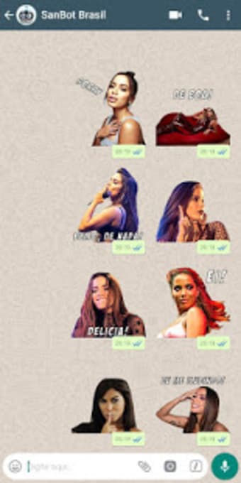 Anitta Stickers Pro para WhatsApp