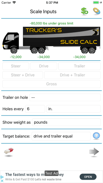 Truckers Slide Calc