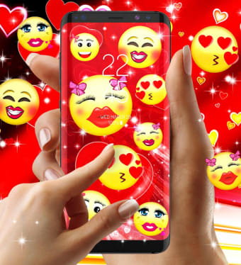 Emoji love live wallpaper