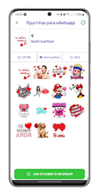 figurinhas de amor - wasticker