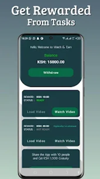 Watch Video and Earn to mpesa