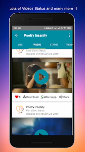 Video Status for Tik Tok  Share Chat